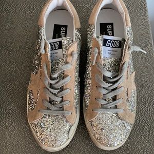 Golden Goose Superstar Glitter Low-Top Sneakers 39